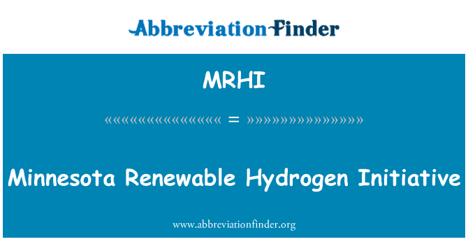 MRHI: मिनेसोटा अक्षय हाइड्रोजन पहल