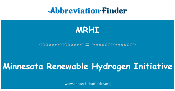 MRHI: Minnesota idroġenu rinovabbli inizjattiva