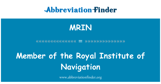 MRIN: Manb nan Enstiti wayal navigasyon