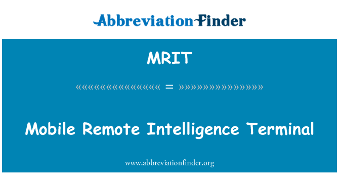 MRIT: Èminal entèlijans à mobil