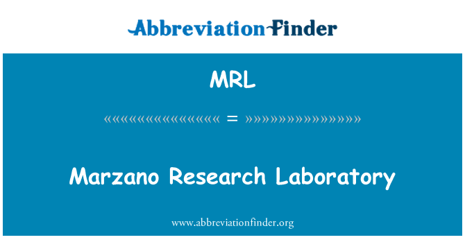 MRL: Marzano uurimislaborina