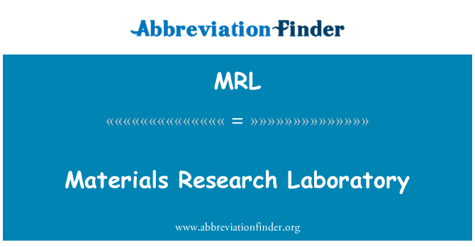 MRL: Materyèl rechèch laboratwa