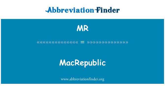 MR: MacRepublic