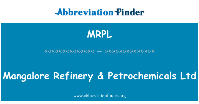 MRPL: Mangalore Refinery & Petrochemicals Ltd