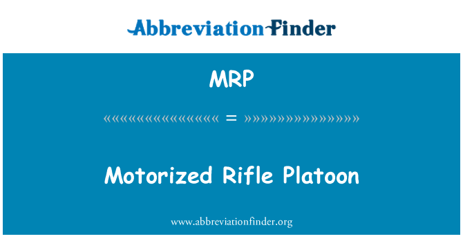 MRP: Motoriseret riffel delingsfører