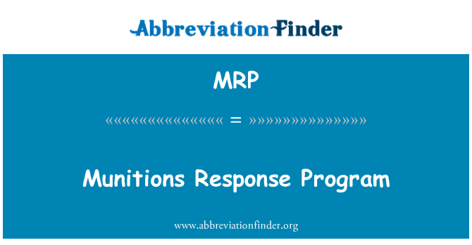 MRP: Ammunition svar Program