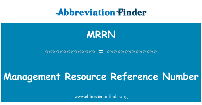 MRRN: مدیریت منابع مرجع شماره