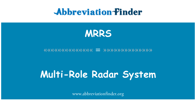 MRRS: Многоцелевые радиолокационные системы