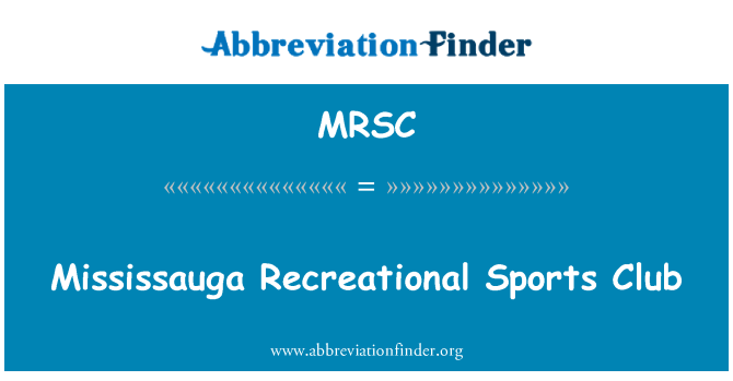 MRSC: Mississauga Recreational Sports Club