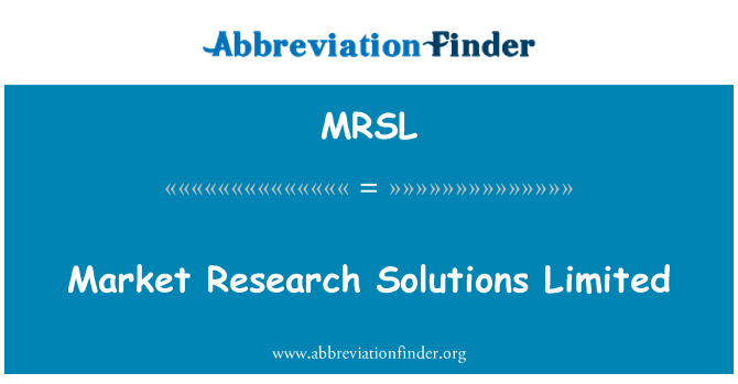 MRSL: Průzkum trhu Solutions Limited
