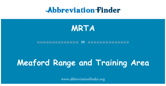 MRTA: Meaford amrywiaeth a hyfforddiant ardal