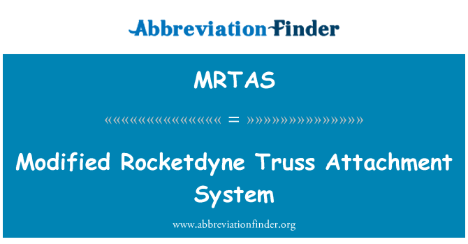 MRTAS: Módosított Rocketdyne rácsos rögzítési rendszer