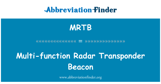 MRTB: Beacon Transponder Radar pelbagai fungsi