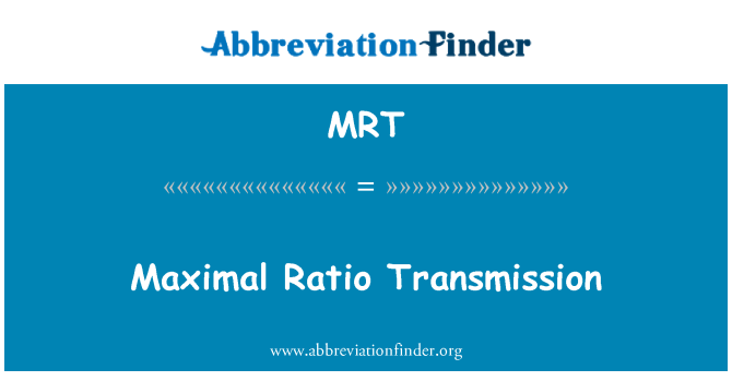 MRT: Rullo žalūzijas maksimālais Ratio pārvades