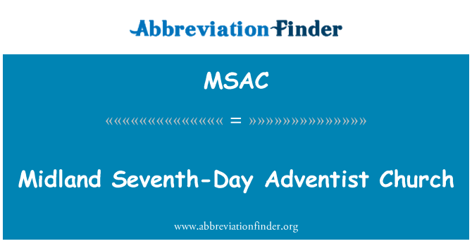 MSAC: Midland siedmy-dňový Adventist kostol