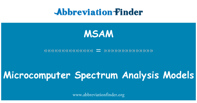 MSAM: Models d'anàlisi de l'espectre de microordinadors