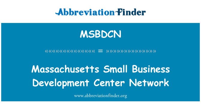 MSBDCN: Massachusetts Small Business Development Center Network