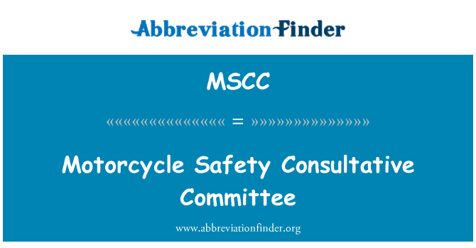 MSCC: הוועדה המייעצת לבטיחות אופנועים