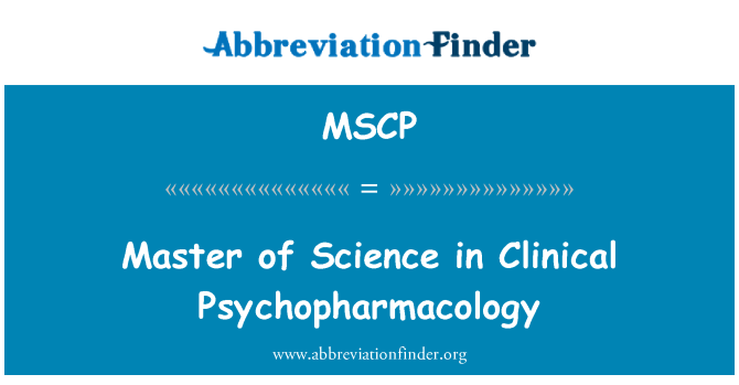 MSCP: Kandidatuddannelse i klinisk Psychopharmacology