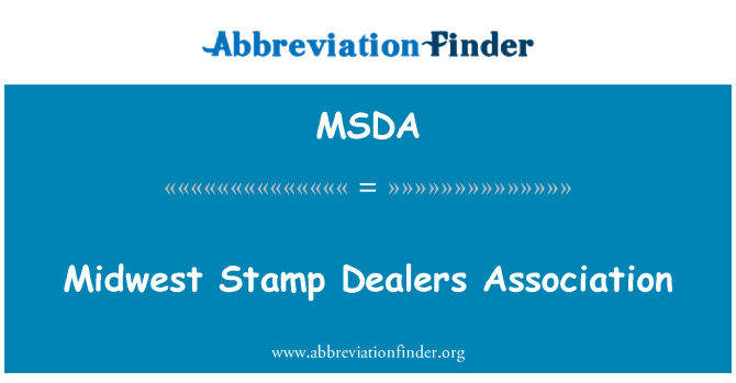 MSDA: رابطة تجار الطوابع الغرب الأوسط