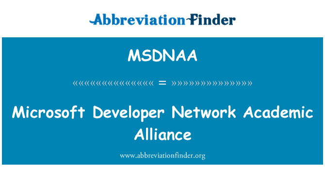 MSDNAA: Desenvolupador de Microsoft difondre aliança acadèmica