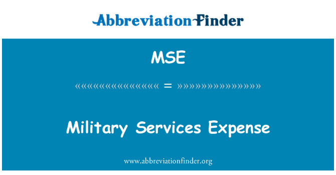 MSE: Militære tjenester regning