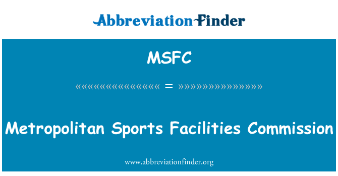 MSFC: Commissione impianti sportivi metropolitani