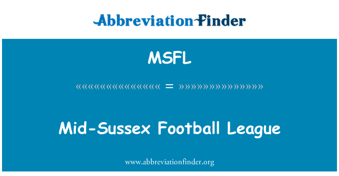 MSFL: Midten Sussex fodboldliga