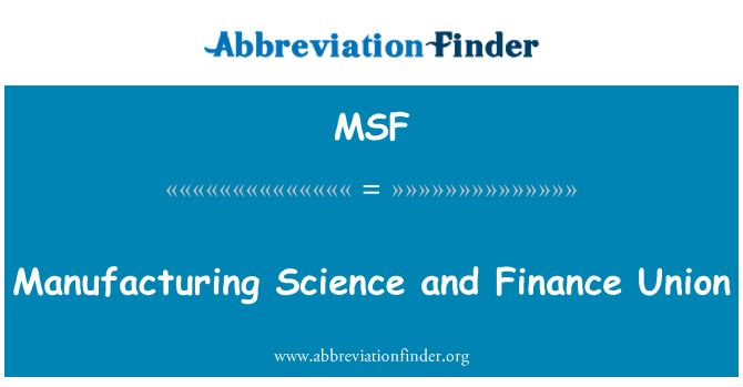 MSF: Fabrication syans ak finans Inyon