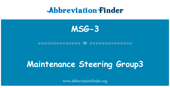 MSG-3: Manutenzione dello sterzo Group3