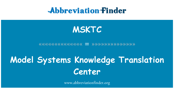 MSKTC: Модели систем знаний центр переводов