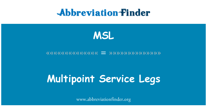 MSL: Multipoint Service lägger benen på ryggen