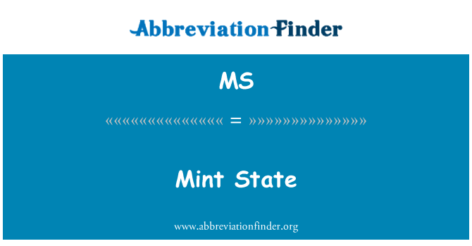 MS: Mint stav