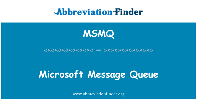 MSMQ: Чергу повідомлень Microsoft