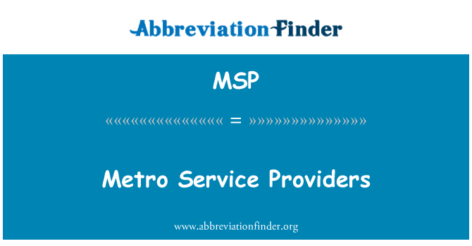 MSP: Founisè sèvis métro