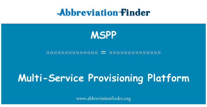 MSPP: 多服务的资源调配平台