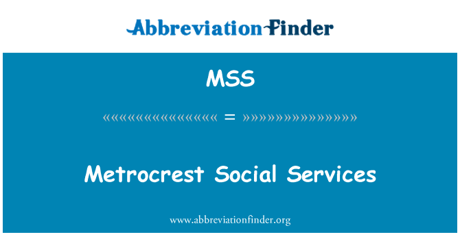 MSS: Metrocrest sociālie pakalpojumi