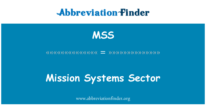 MSS: Mise systémy sektor