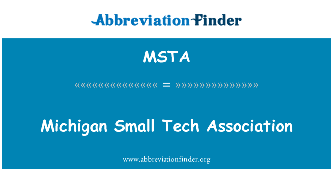 MSTA: Michigan Tech malé asociace