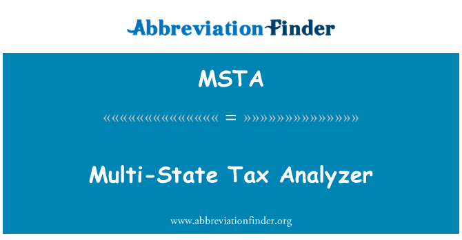 MSTA: Analizador de impuestos multiestatales