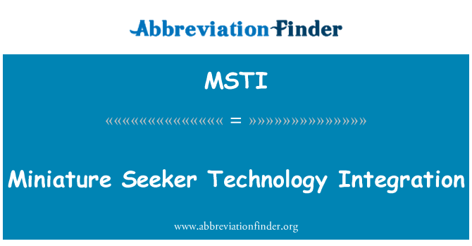 MSTI: Integrazione di tecnologia in miniatura cercatore