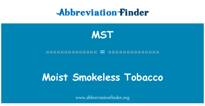 MST: Tybaco Smokeless llaith