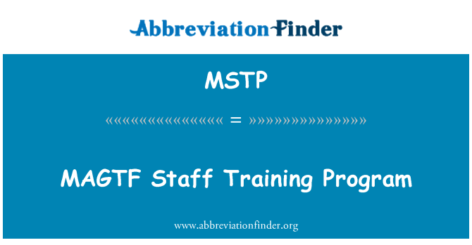 MSTP: Pwogram antrènman MAGTF k ap travay