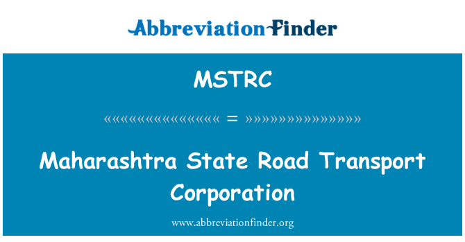 MSTRC: Perbadanan Pengangkutan Jalan Negeri Maharashtra