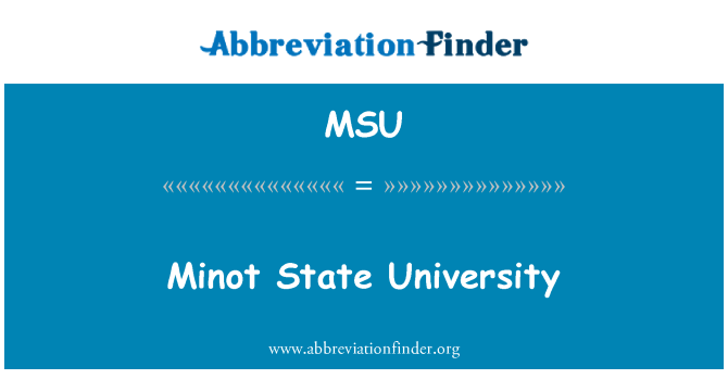 MSU: Minot State University