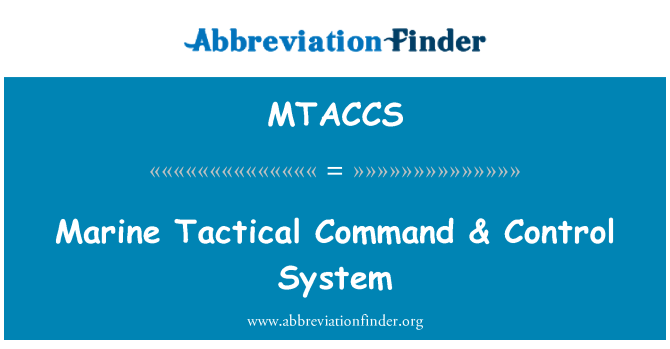 MTACCS: Marina comando táctico y sistema de Control