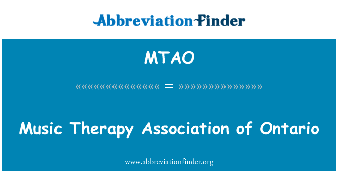 MTAO: Muusikateraapia ühing Ontario