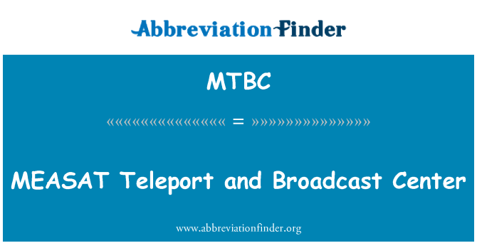 MTBC: MEASAT Teleport a vysílání centrum