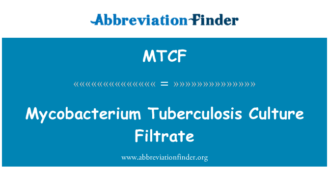 MTCF: بكتريا السل الثقافة فيلتراتي