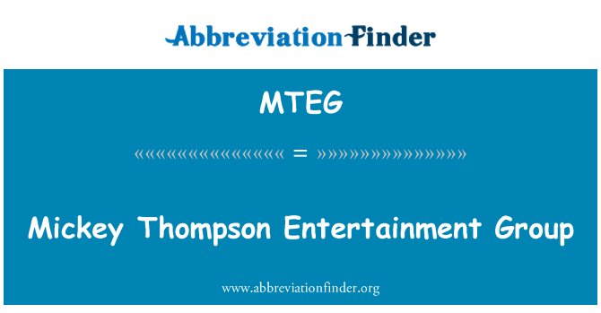 MTEG: Mickey Thompson Entertainment Group